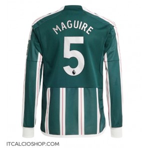 Manchester United Harry Maguire #5 Seconda Maglia 2023-24 Manica Lunga